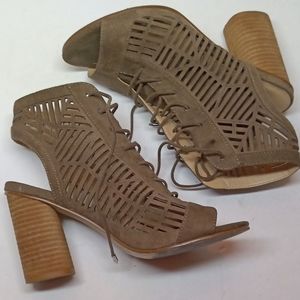 Sam Edelman Rocco Heeled Sandals Gray US 6.5